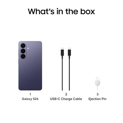 Samsung Galaxy S26 5G (Cobalt Violet, 12GB RAM, 256GB Storage), AI Phone, Photo Assist, Creative Studio, 50MP Camera with ProVisual Engine, Powerful Customized Processor and 4300mAh Battery Amazon.in: Electronics - Image 6
