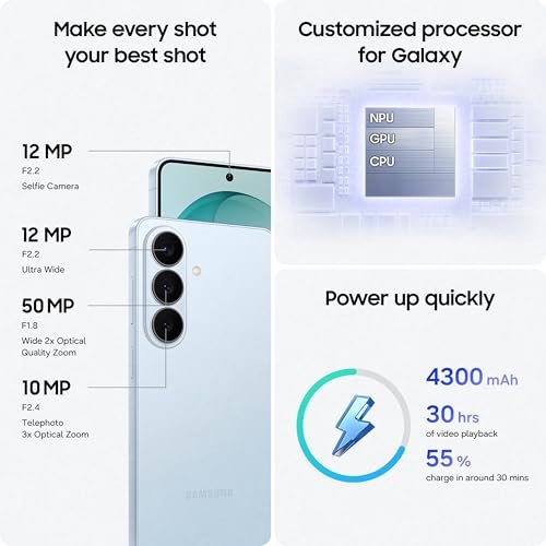Samsung Galaxy S26 5G (Cobalt Violet, 12GB RAM, 256GB Storage), AI Phone, Photo Assist, Creative Studio, 50MP Camera with ProVisual Engine, Powerful Customized Processor and 4300mAh Battery Amazon.in: Electronics - Image 4